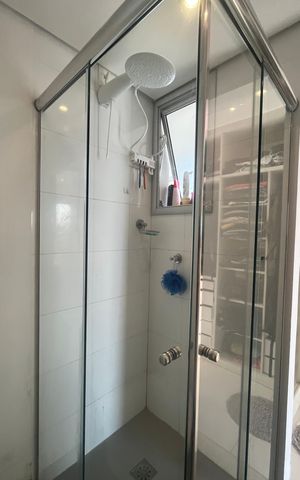 Apartamento à venda com 57m², 1 quarto e 1 vaga Apartamento à venda com 57m², 1 quarto e 1 vagaBanheiro da Suíte