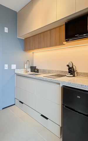 Studio para alugar com 22m², 1 quarto e sem vaga Studio para alugar com 22m², 1 quarto e sem vagaCozinha