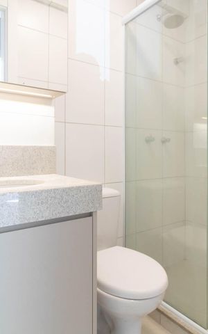 Apartamento à venda com 55m², 2 quartos e 1 vagaBanheiro Social