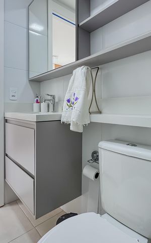 Apartamento para alugar com 35m², 2 quartos e sem vaga Apartamento para alugar com 35m², 2 quartos e sem vagaBanheiro