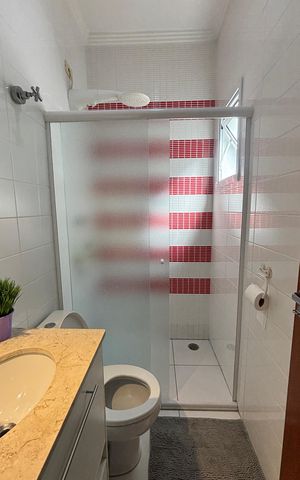 Casa à venda com 134m², 3 quartos e 2 vagas Casa à venda com 134m², 3 quartos e 2 vagasBanheiro Social