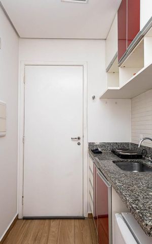 Studio para alugar com 28m², 1 quarto e sem vaga Studio para alugar com 28m², 1 quarto e sem vagaCozinha