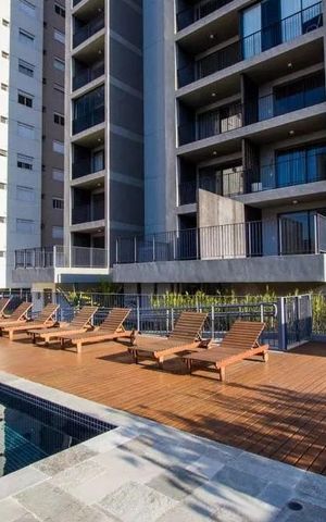 Studio à venda com 50m², 1 quarto e 1 vaga Studio à venda com 50m², 1 quarto e 1 vagaÁrea comum - Piscina
