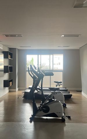 Apartamento para alugar com 36m², 1 quarto e 1 vaga Apartamento para alugar com 36m², 1 quarto e 1 vagaÁrea comum - Academia