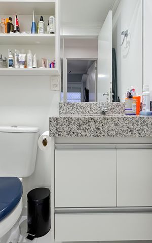 Apartamento à venda com 55m², 2 quartos e 1 vagaBanheiro Social