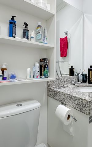 Apartamento à venda com 55m², 2 quartos e 1 vagaBanheiro da Suíte