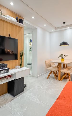 Apartamento à venda com 55m², 2 quartos e 1 vagaSala