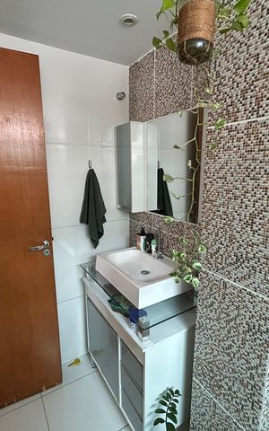 Apartamento à venda com 67m², 2 quartos e 1 vagaBanheiro Social