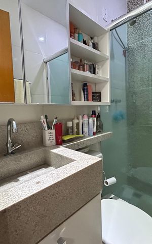 Apartamento à venda com 67m², 2 quartos e 1 vagaBanheiro Social