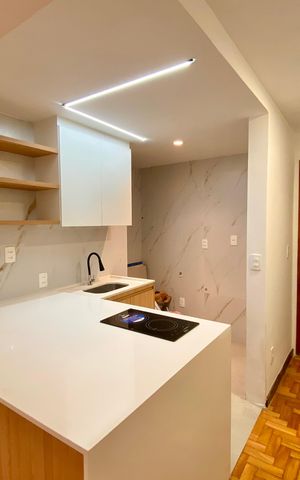 Studio à venda com 46m², 1 quarto e sem vaga