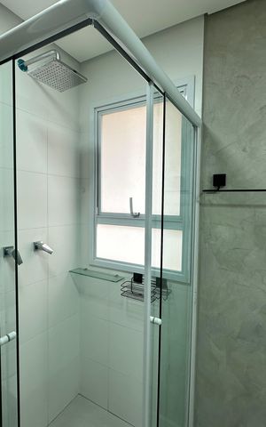 Apartamento para alugar com 110m², 3 quartos e 2 vagas Apartamento para alugar com 110m², 3 quartos e 2 vagasBanheiro da Suíte 1