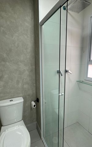 Apartamento para alugar com 110m², 3 quartos e 2 vagas Apartamento para alugar com 110m², 3 quartos e 2 vagasBanheiro da Suíte 1