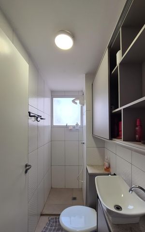 Apartamento à venda com 44m², 2 quartos e sem vaga Apartamento à venda com 44m², 2 quartos e sem vagaBanheiro Social