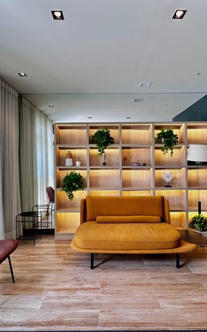 Apartamento à venda com 27m², 1 quarto e sem vaga Apartamento à venda com 27m², 1 quarto e sem vagaHall Social Bloco