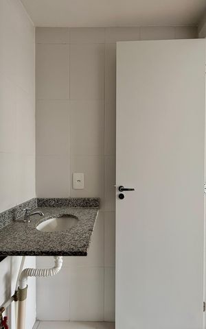 Apartamento à venda com 27m², 1 quarto e sem vaga Apartamento à venda com 27m², 1 quarto e sem vagaBanheiro da Suíte