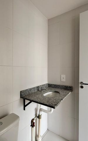 Apartamento à venda com 27m², 1 quarto e sem vaga Apartamento à venda com 27m², 1 quarto e sem vagaBanheiro da Suíte