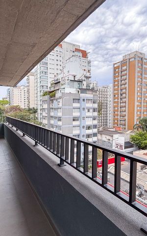 Apartamento à venda com 29m², 1 quarto e sem vaga Apartamento à venda com 29m², 1 quarto e sem vagaVaranda