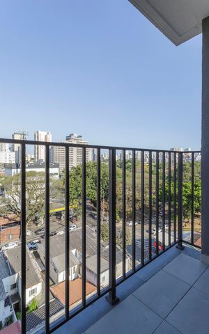 Studio à venda com 26m², 1 quarto e sem vaga Studio à venda com 26m², 1 quarto e sem vagaVaranda