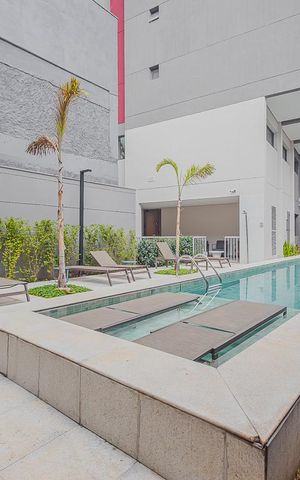 Studio para alugar com 25m², 1 quarto e sem vagaÁrea comum - Piscina