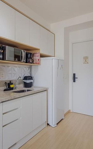 Studio para alugar com 25m², 1 quarto e sem vagaCozinha