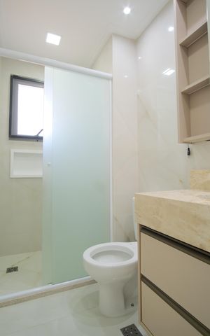 Apartamento para alugar com 81m², 3 quartos e 1 vagaBanheiro da Suíte