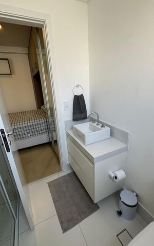 Studio à venda com 37m², 1 quarto e sem vaga Studio à venda com 37m², 1 quarto e sem vagaBanheiro
