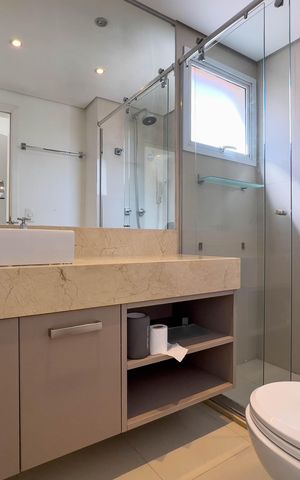 Apartamento à venda com 115m², 3 quartos e 2 vagas Apartamento à venda com 115m², 3 quartos e 2 vagasBanheiro da Suíte 1