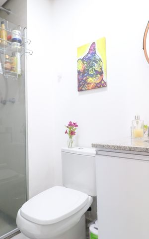 Apartamento à venda com 51m², 1 quarto e 1 vagaBanheiro