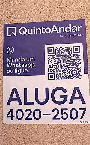 Apartamento para alugar com 60m², 2 quartos e 1 vagaPlaquinha instalada