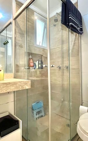 Apartamento à venda com 56m², 2 quartos e 1 vaga Apartamento à venda com 56m², 2 quartos e 1 vagaBanheiro