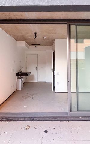 Studio à venda com 62m², 1 quarto e sem vaga Studio à venda com 62m², 1 quarto e sem vagaVaranda Studio