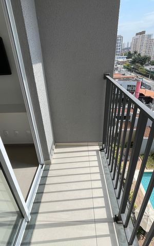 Apartamento para alugar com 29m², 1 quarto e sem vagaVaranda