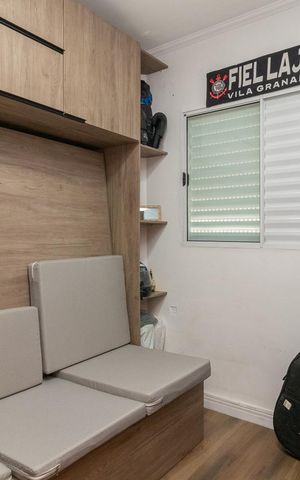 Casa de condomínio à venda com 53m², 3 quartos e 1 vagaQuarto 2