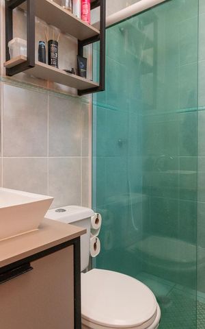 Casa de condomínio à venda com 53m², 3 quartos e 1 vagaBanheiro da Suíte