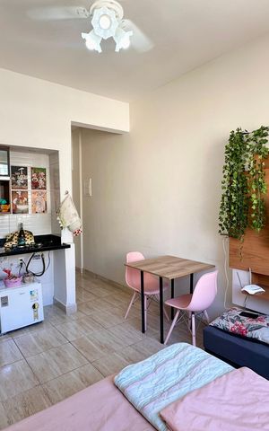 Apartamento à venda com 27m², 1 quarto e sem vaga Apartamento à venda com 27m², 1 quarto e sem vagaSala/Quarto