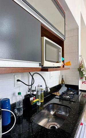 Apartamento à venda com 27m², 1 quarto e sem vaga Apartamento à venda com 27m², 1 quarto e sem vagaCozinha