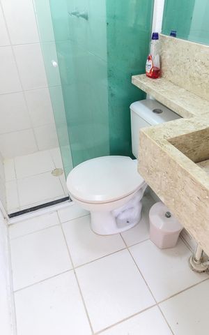 Apartamento para alugar com 39m², 2 quartos e 1 vaga Apartamento para alugar com 39m², 2 quartos e 1 vagaBanheiro Socia
