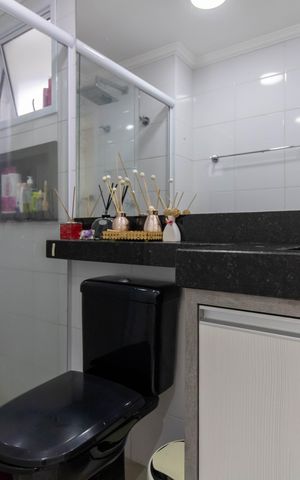 Apartamento à venda com 96m², 3 quartos e 1 vaga Apartamento à venda com 96m², 3 quartos e 1 vagaBanheiro Social