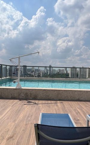 Studio para alugar com 31m², 1 quarto e sem vaga Studio para alugar com 31m², 1 quarto e sem vagaPiscina