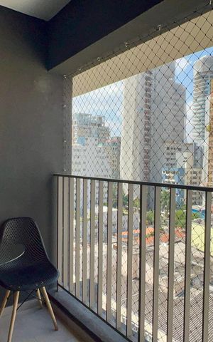 Studio para alugar com 31m², 1 quarto e sem vaga Studio para alugar com 31m², 1 quarto e sem vagaVaranda