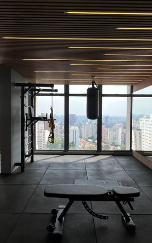 Studio para alugar com 31m², 1 quarto e sem vaga Studio para alugar com 31m², 1 quarto e sem vagaAcademia