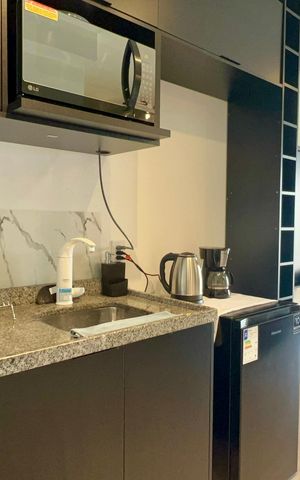 Studio para alugar com 31m², 1 quarto e sem vaga Studio para alugar com 31m², 1 quarto e sem vagaCozinha