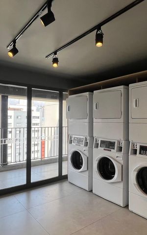 Studio para alugar com 31m², 1 quarto e sem vaga Studio para alugar com 31m², 1 quarto e sem vagaLavanderia