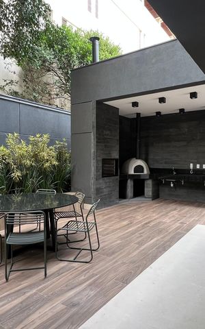 Studio para alugar com 31m², 1 quarto e sem vaga Studio para alugar com 31m², 1 quarto e sem vagaChurrasqueira