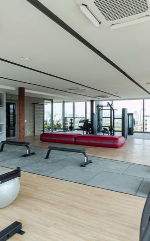 Studio para alugar com 40m², 1 quarto e sem vaga Studio para alugar com 40m², 1 quarto e sem vagaÁrea comum - Academia
