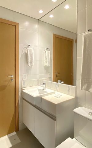 Studio à venda com 62m², 2 quartos e sem vaga Studio à venda com 62m², 2 quartos e sem vagaBanheiro da Semi suite