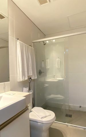 Studio à venda com 62m², 1 quarto e sem vaga Studio à venda com 62m², 1 quarto e sem vagaBanheiro da Semi suite