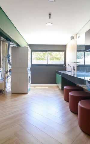 Studio para alugar com 30m², 1 quarto e 1 vaga Studio para alugar com 30m², 1 quarto e 1 vagaÁrea comum - Lavanderia