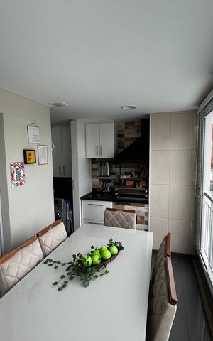 Apartamento à venda com 72m², 3 quartos e 1 vagaVaranda gourmet