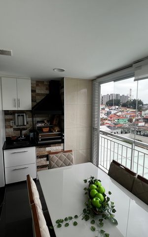 Apartamento à venda com 72m², 3 quartos e 1 vagaVaranda gourmet